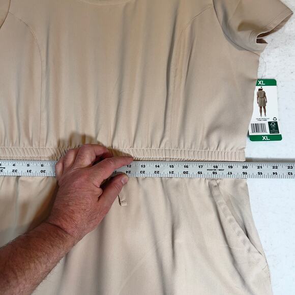 32 Degrees COOL Dress Woman's XL Peasant Elastic Waist Just Above Knee ~37" L - Picture 8 of 14